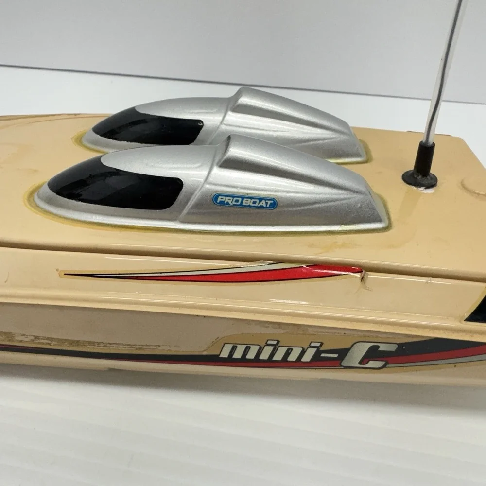 Proboat Mini C Brushed Electric RC Boat Vintage FOR PARTS UNTESTED